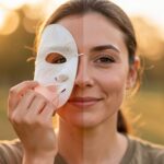 Frau legt Maske ab – authentisch sein beim Daten